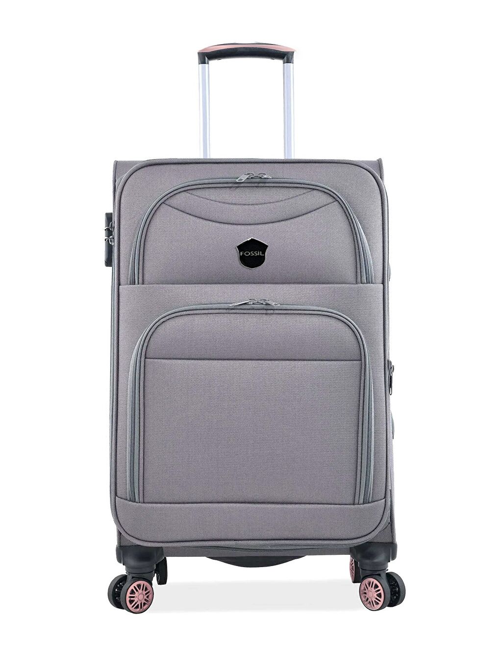 Bej Unisex Kumaş Orta Boy Valiz