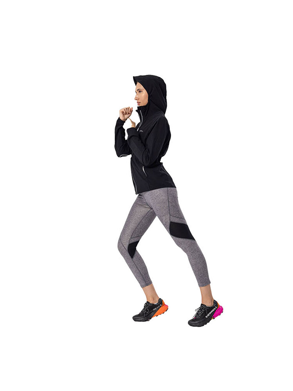 Just Kadın Siyah Koşu Ceketi-9