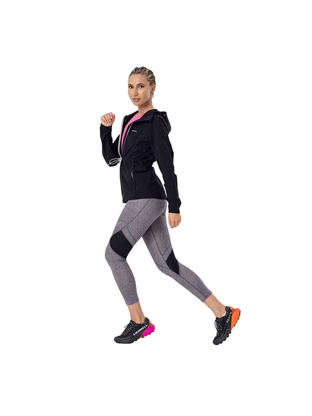 Just Kadın Siyah Koşu Ceketi-10