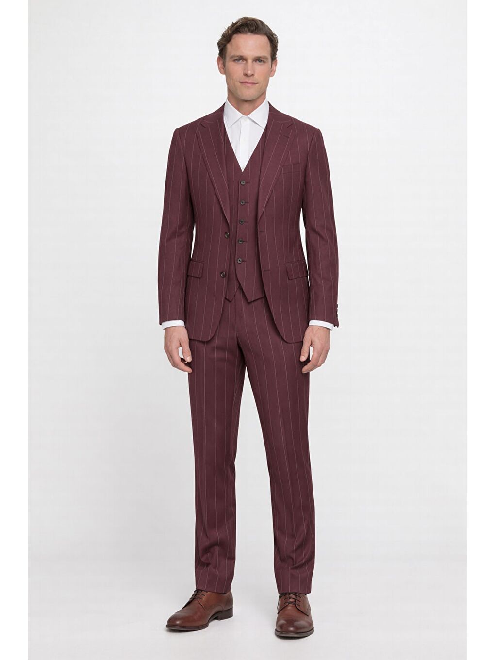 Bordo Vest Suit Prnt