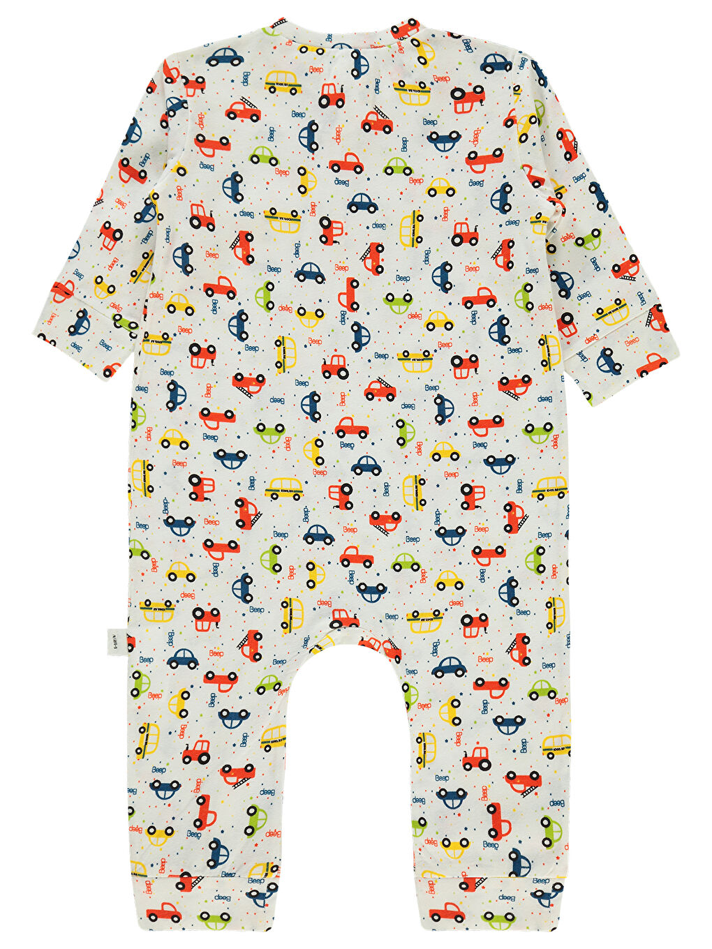 Baby Erkek Bebek Patiksiz Tulum 3-18 Ay Ekru-1