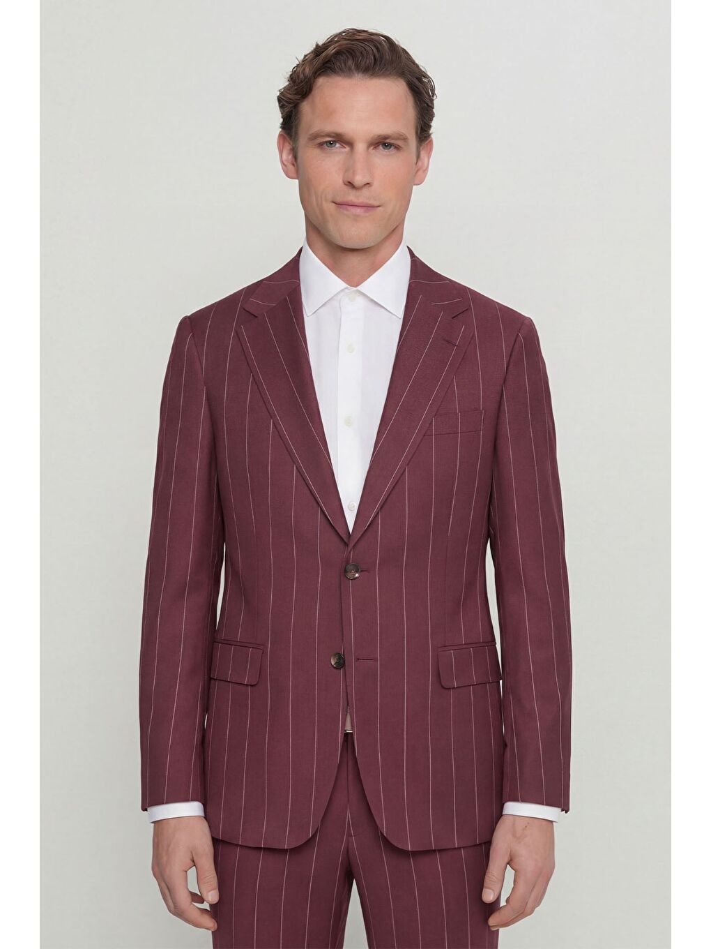 Bordo Vest Suit Prnt-2