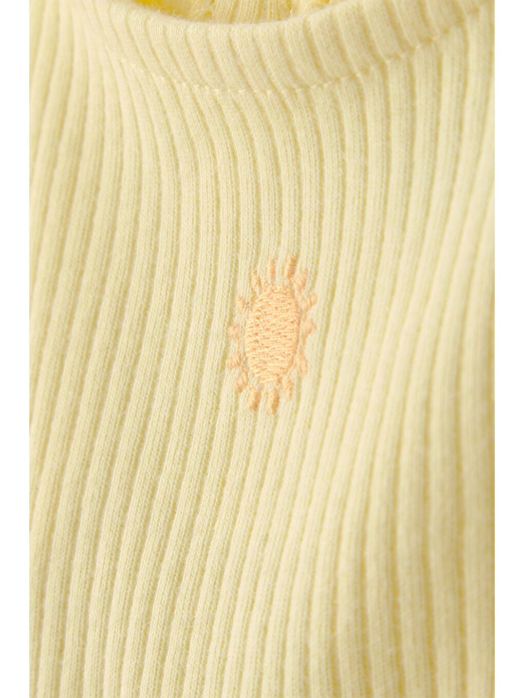 Kız Bebek Bodyli Elbise 3 Ay-24 Ay Sarı-2