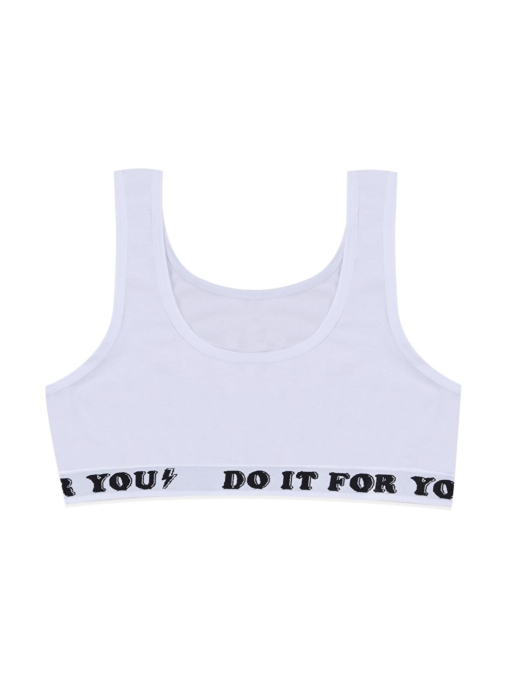 Siyah Kız Çocuk 3'lü Kalın Askılı Yarım Atlet-2