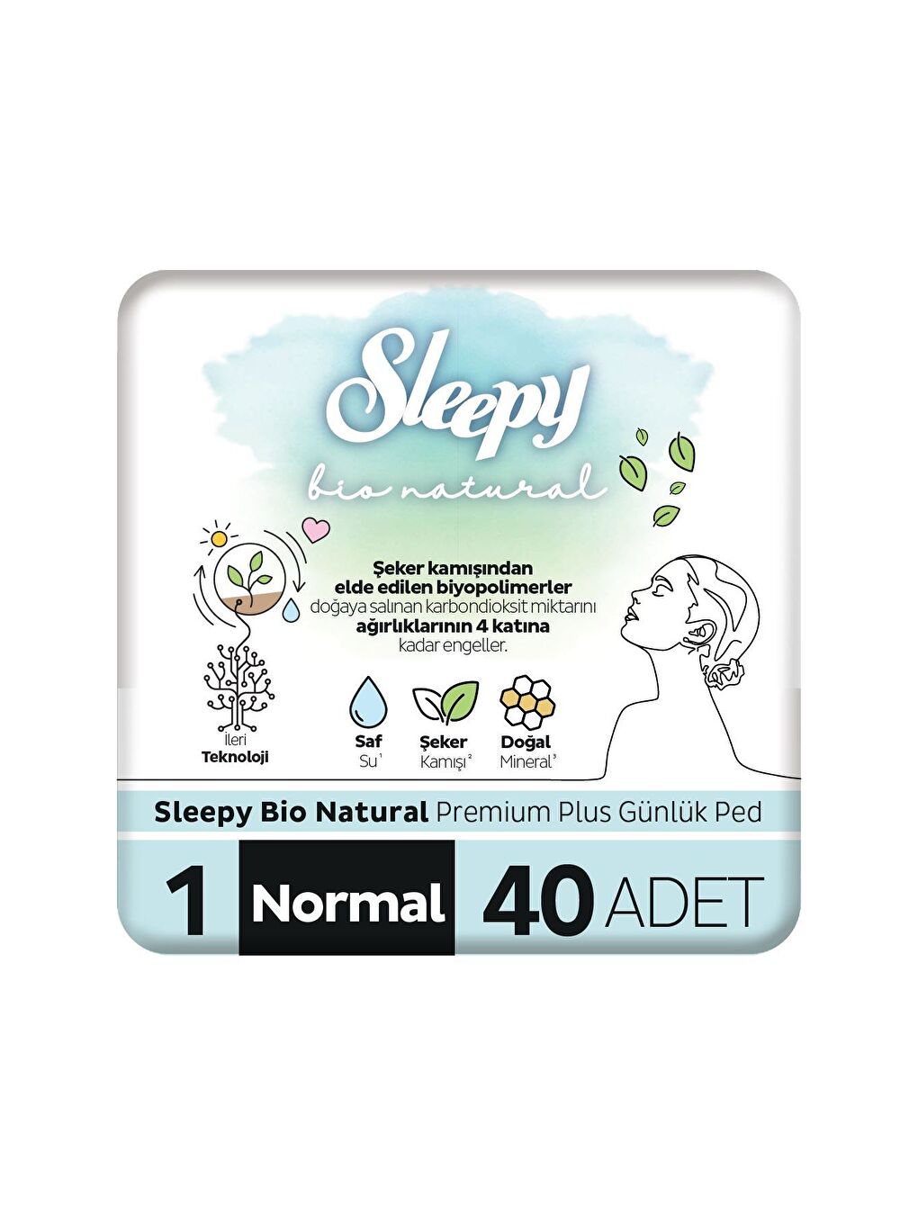 Bio Natural Premium Plus Günlük Ped Normal 40 Adet Ped