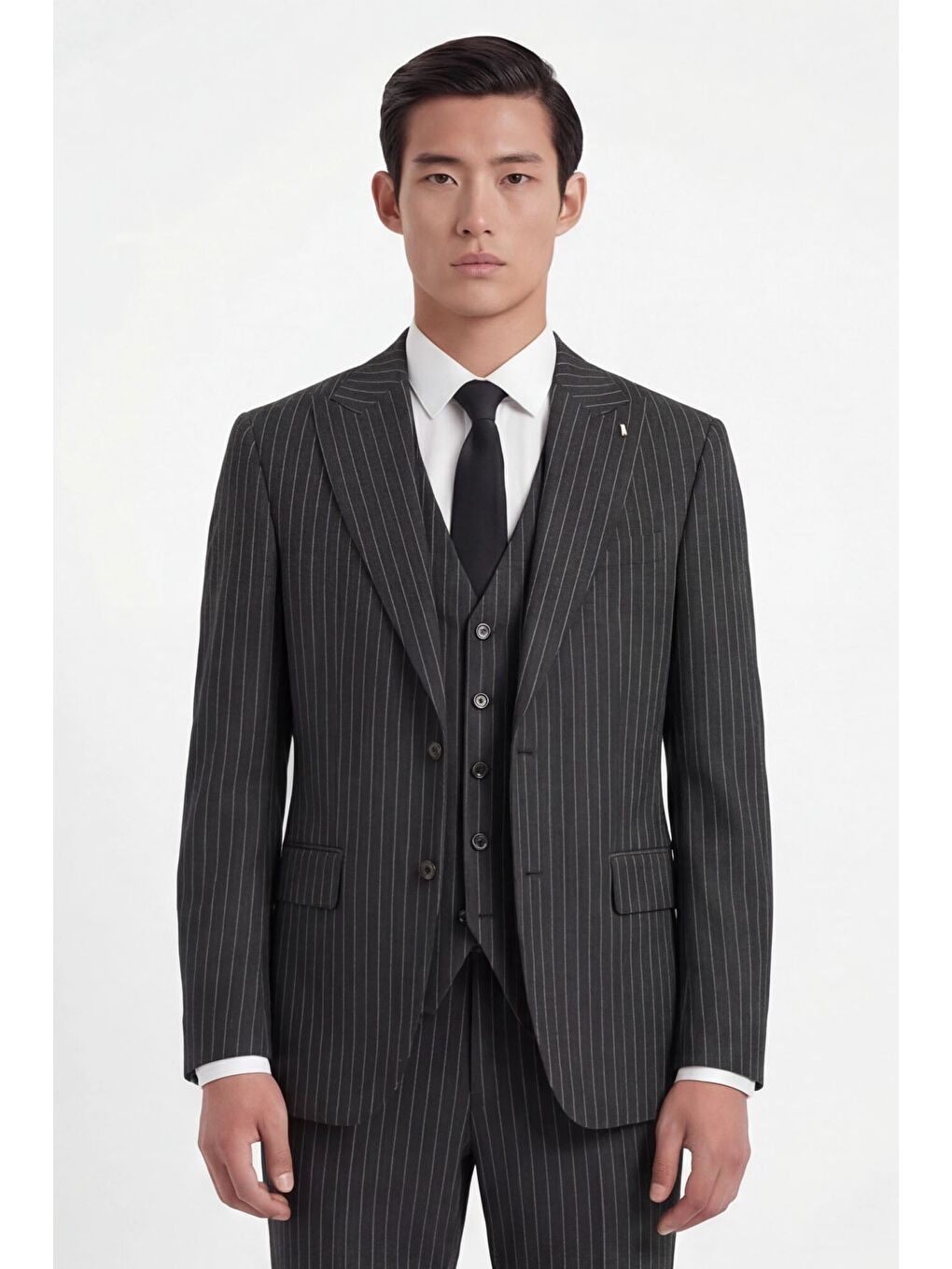 Siyah Vest Suit