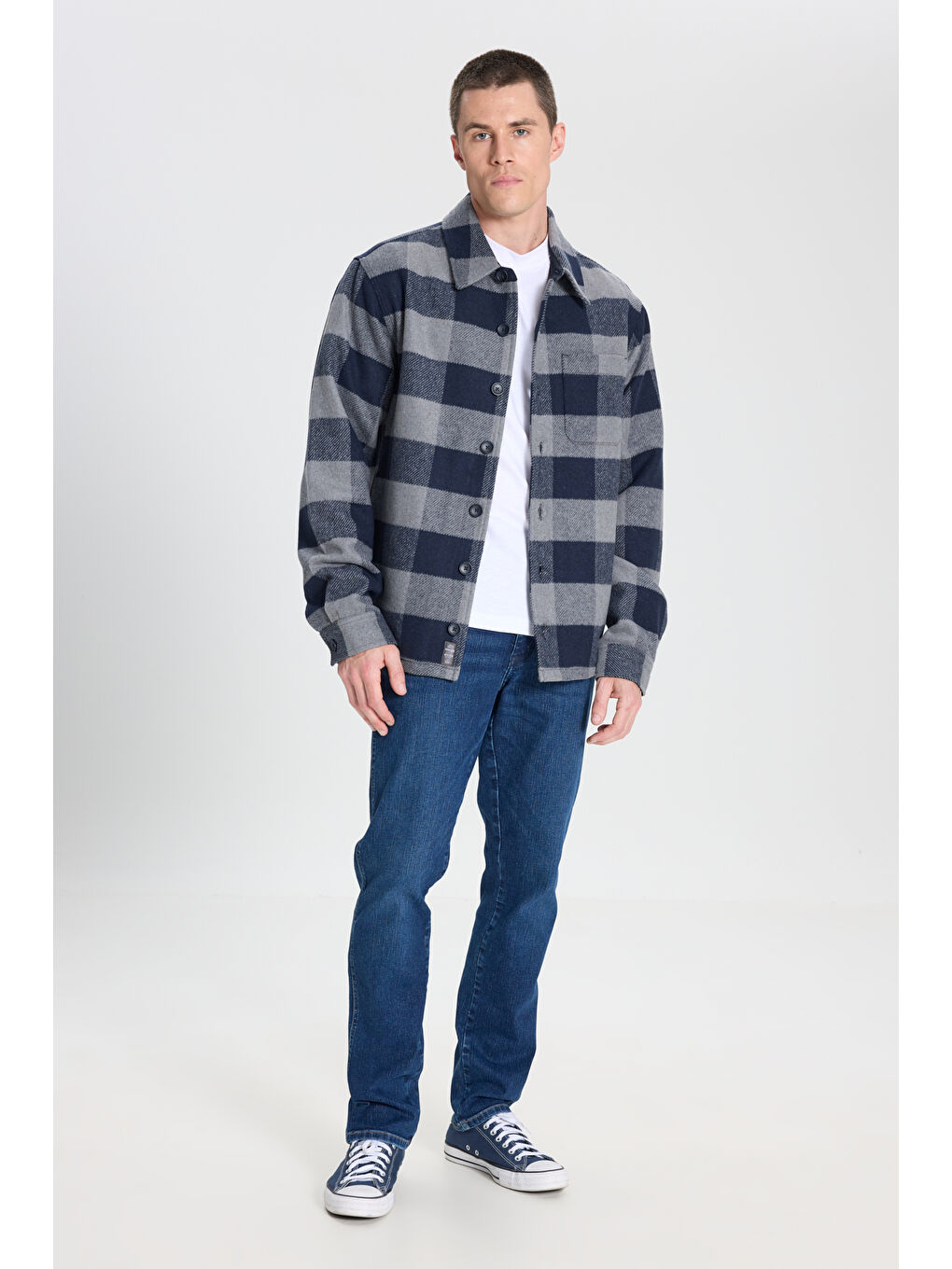 Karışık Loose Fit Rahat Kesim Çok Renkli Sherpa Oduncu Gömlek