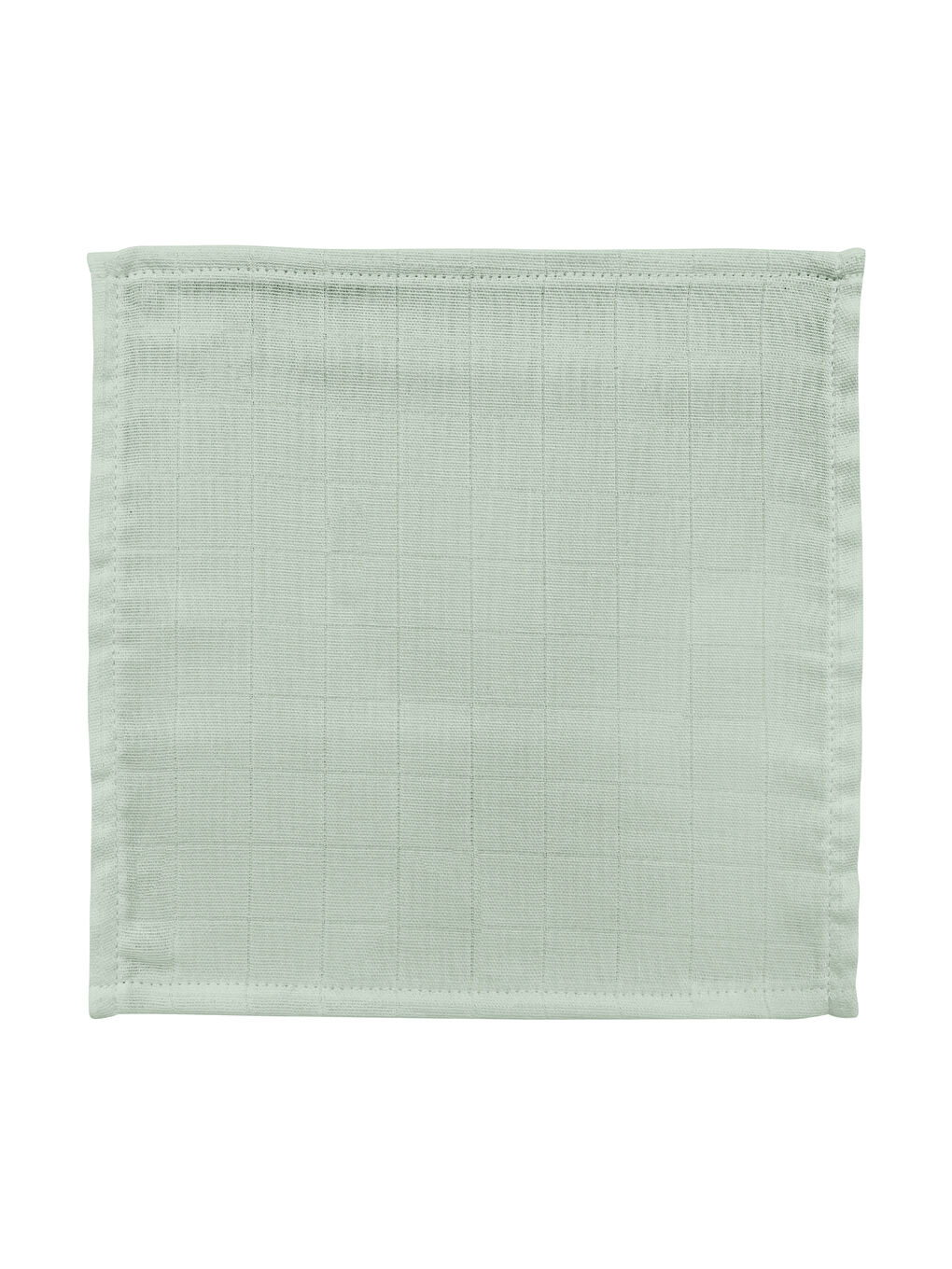 %100 Organik Pamuk Müslin 6'lı Ağız Bezi 20 x 20 cm Mint-1