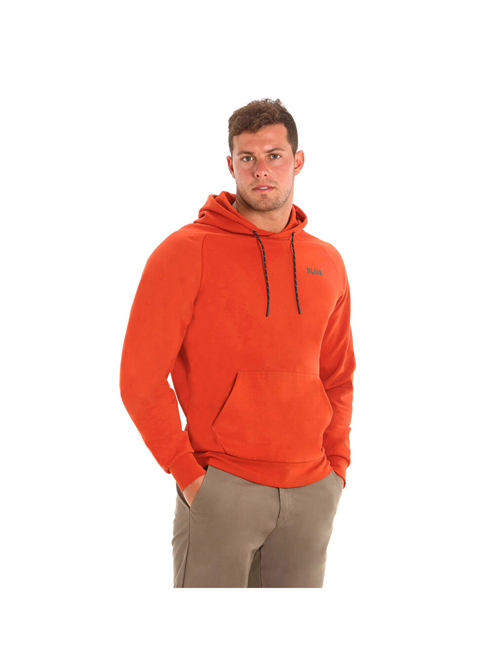 Kahverengi Deck Hoodie Erkek Kırmızı Sweatshirt-1