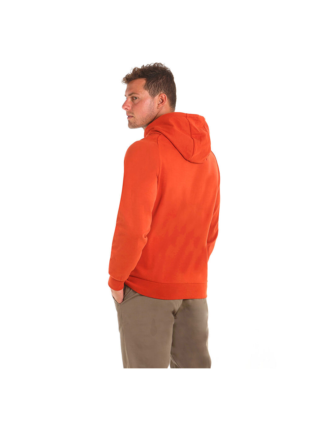 Kahverengi Deck Hoodie Erkek Kırmızı Sweatshirt-2