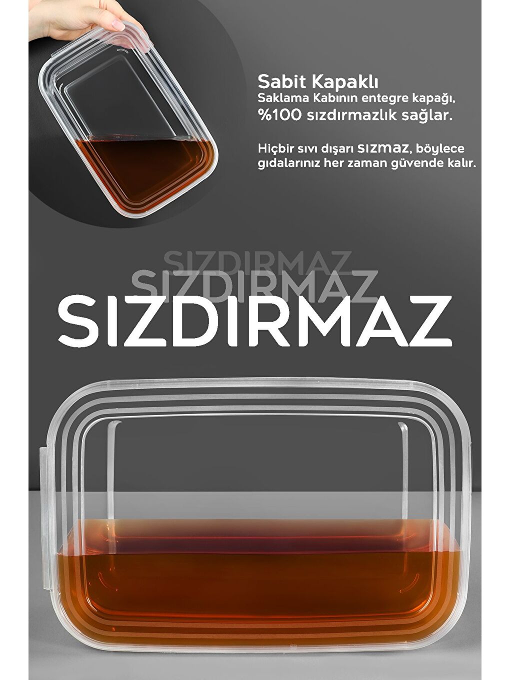 Renksiz 15 Adet Sızdırmaz Kendinden Kapaklı Derin Dondurucuya Uygun Saklama Kabı Düzenleyici Erzak Kabı 2 lt-2