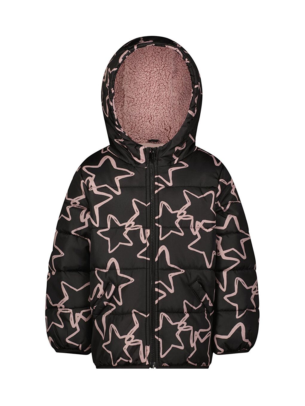 Siyah Küçük Kız Çocuk Mont