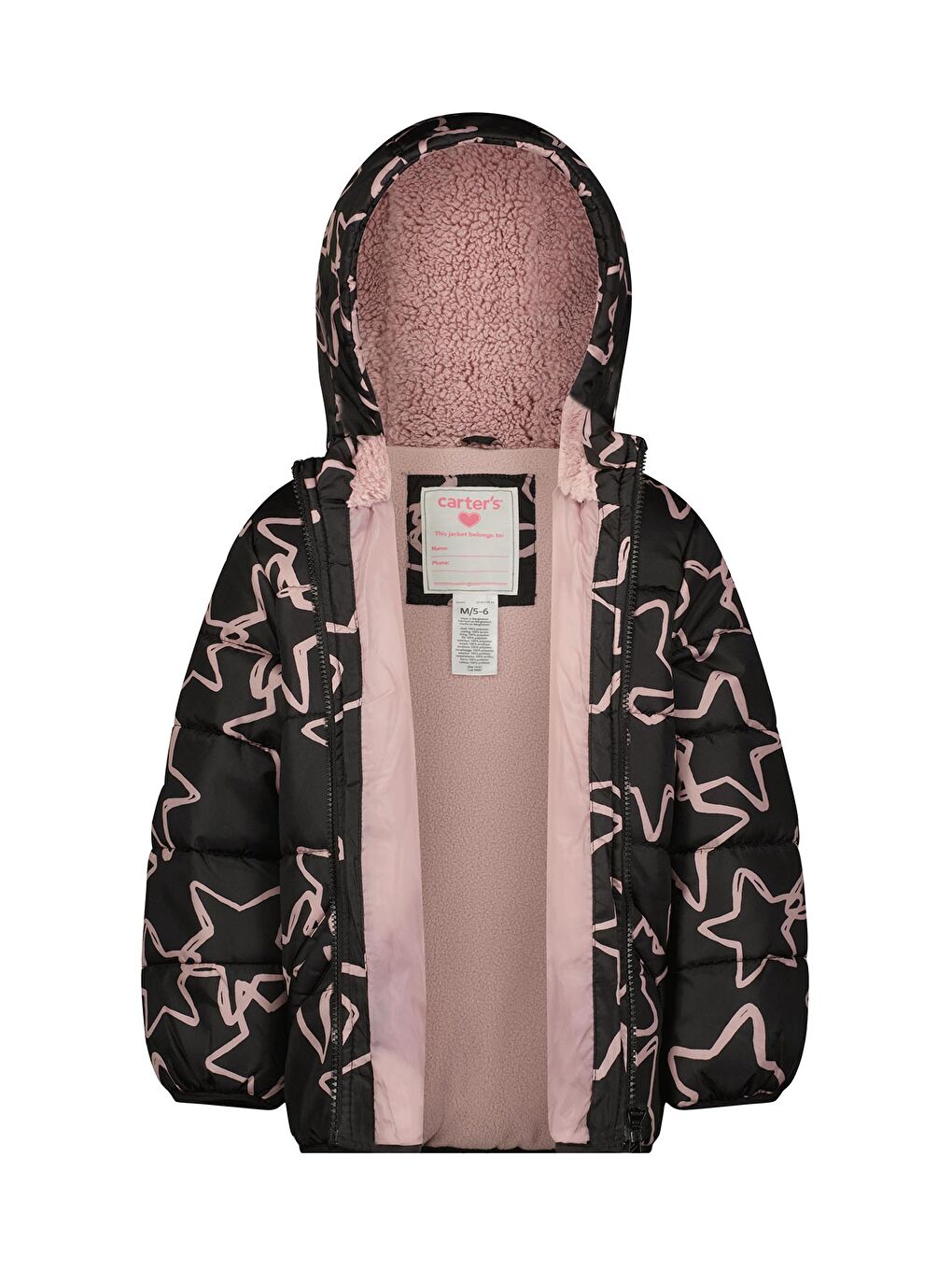 Siyah Küçük Kız Çocuk Mont-1