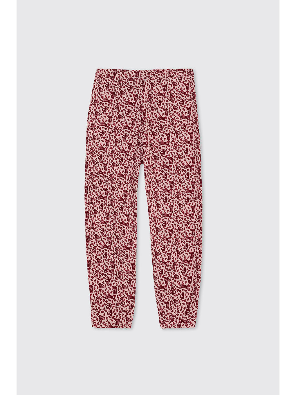 Kız Çocuk Çiçek Desenli Pembe Pijama Takımı-4