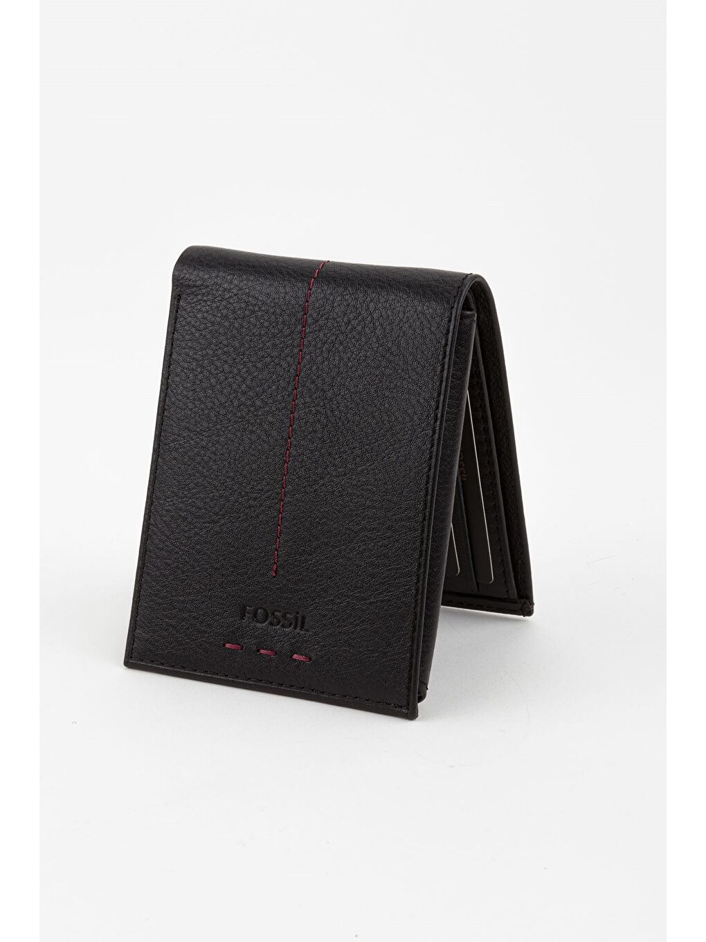 Siyah Kutulu Hakiki Deri Dikiş Detaylı Kahverengi Yatay Erkek El Portföyü Cüzdan