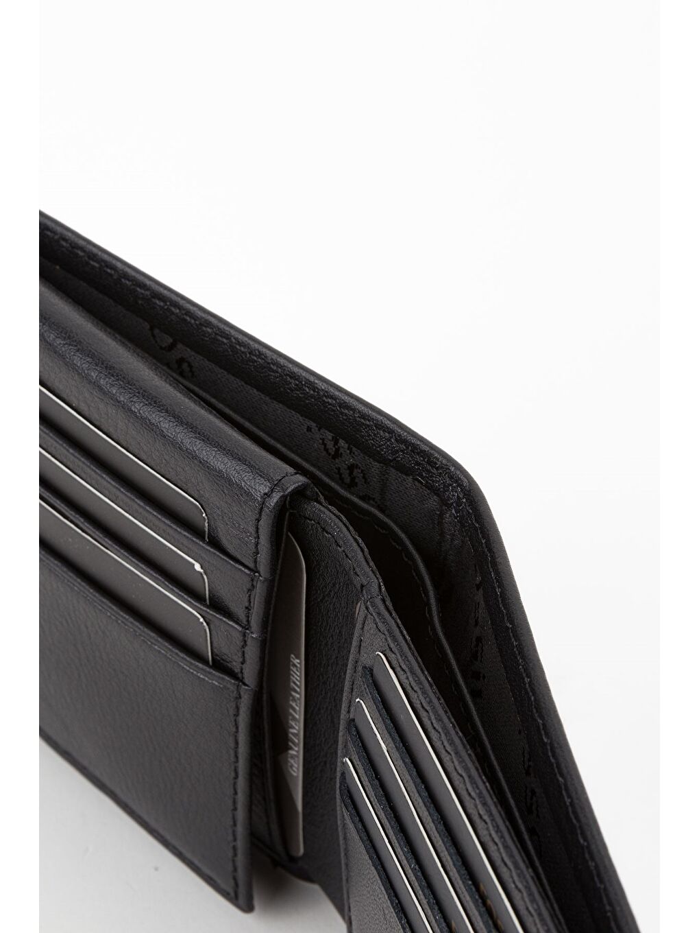 Siyah Kutulu Hakiki Deri Dikiş Detaylı Kahverengi Yatay Erkek El Portföyü Cüzdan-2