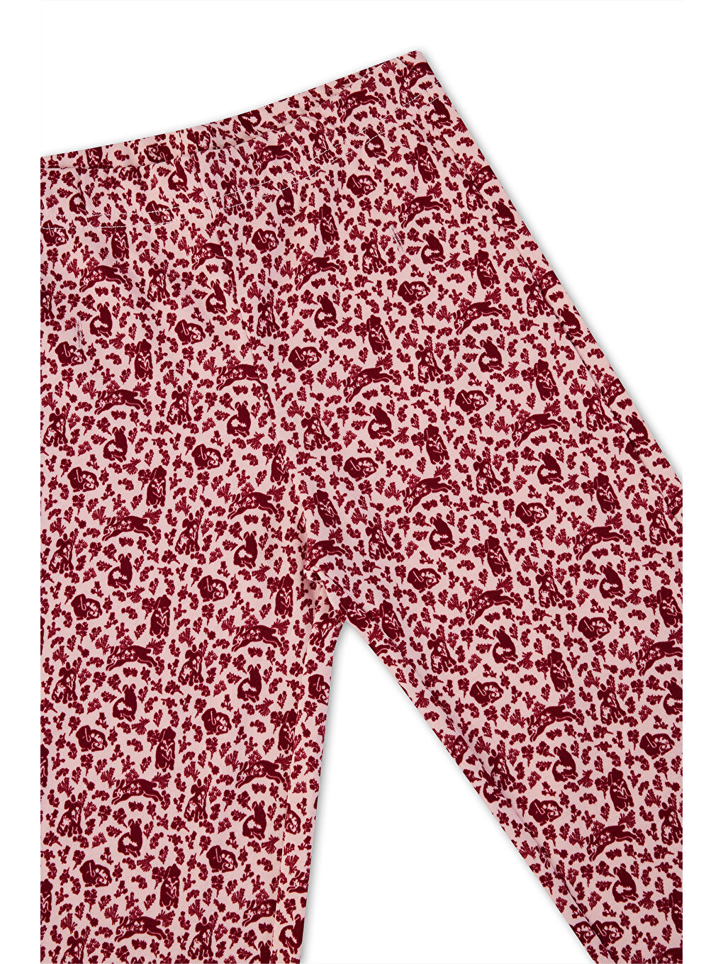Kız Çocuk Çiçek Desenli Pembe Pijama Takımı-6