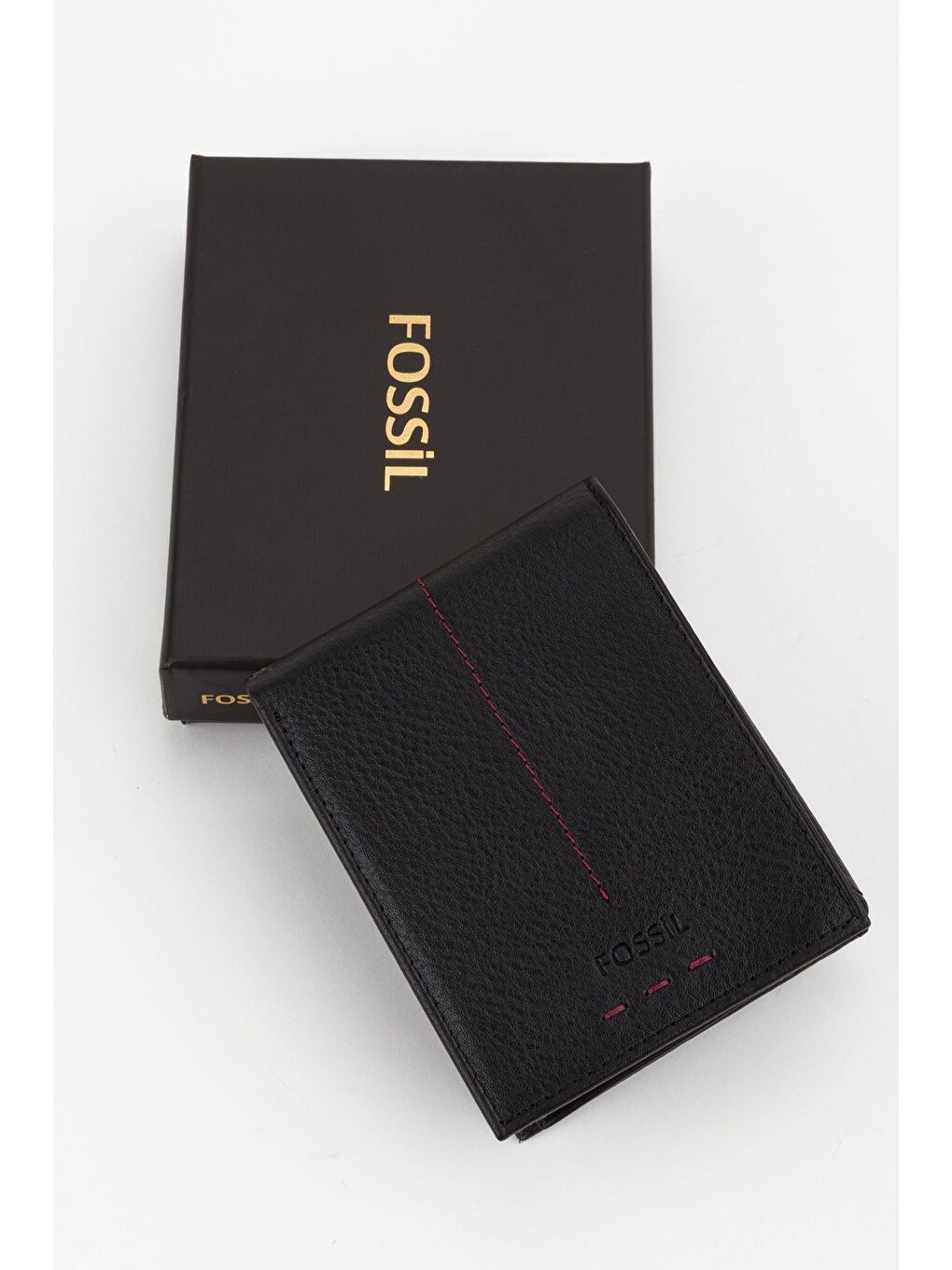 Siyah Kutulu Hakiki Deri Dikiş Detaylı Kahverengi Yatay Erkek El Portföyü Cüzdan-4