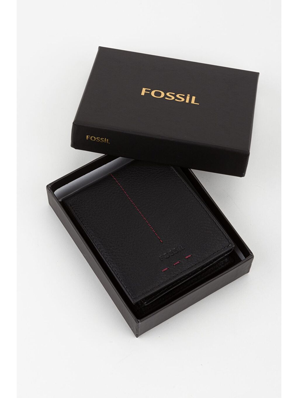 Siyah Kutulu Hakiki Deri Dikiş Detaylı Kahverengi Yatay Erkek El Portföyü Cüzdan-5