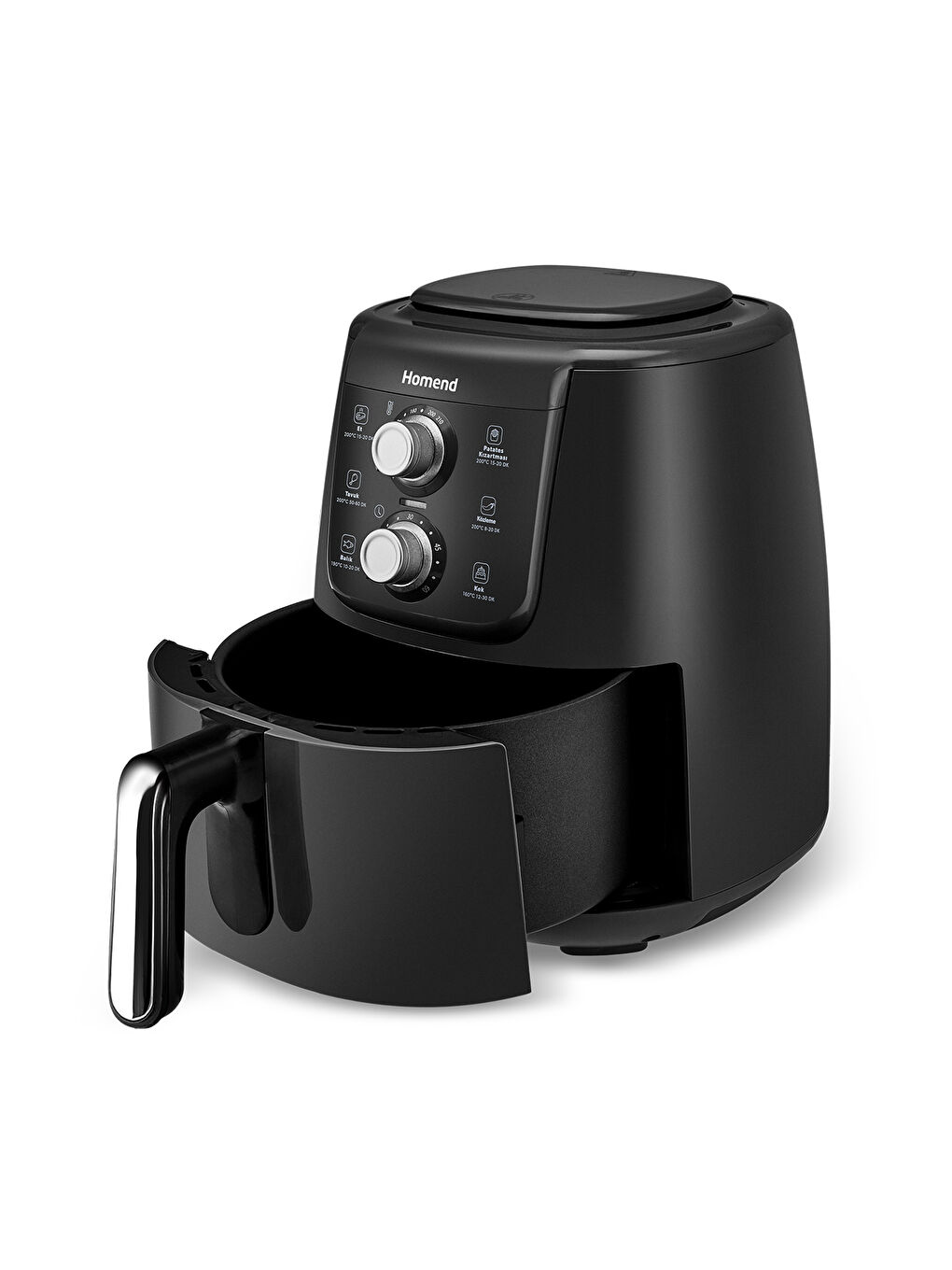 Airfryday 2509h Siyah Silver Çelik Hazneli 4L-1