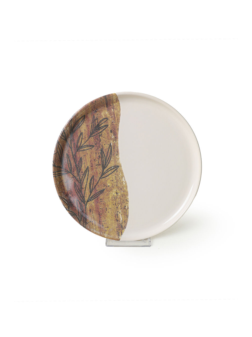 Karışık Terra Leaf  Nordıc Pasta Tabağı 22 Cm 4 Adet-5