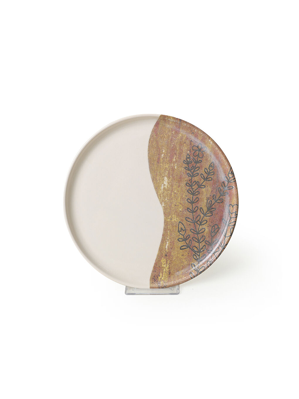 Karışık Terra Leaf  Nordıc Pasta Tabağı 22 Cm 4 Adet-6