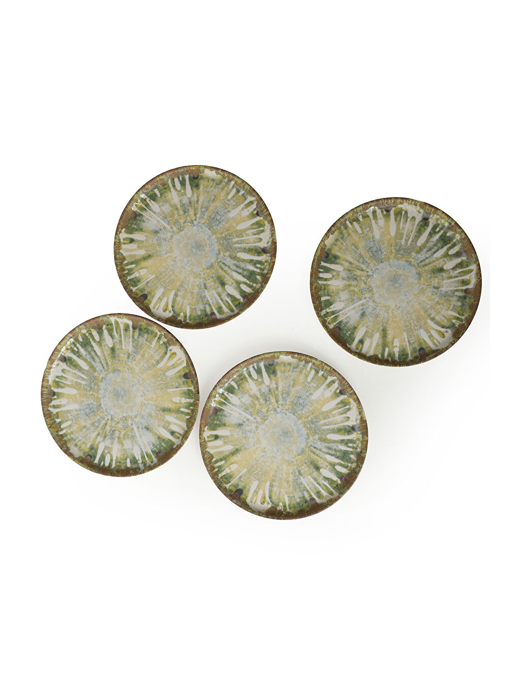 Karışık Green Ripple Nordıc Pasta Tabağı 22 Cm 4 Adet-4