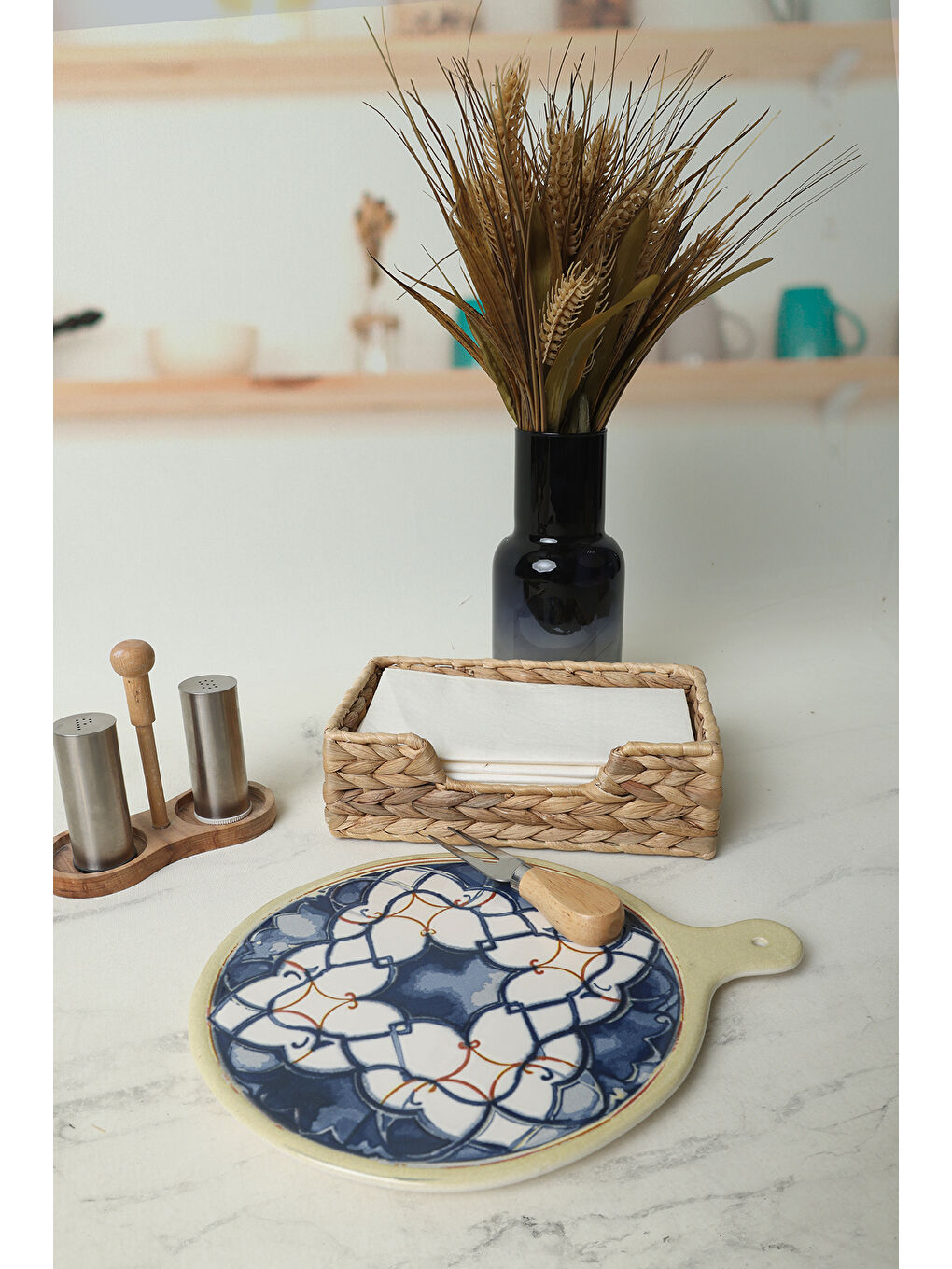 Karışık Wave Flow Peynir Sunum Tabağı 26 Cm-2