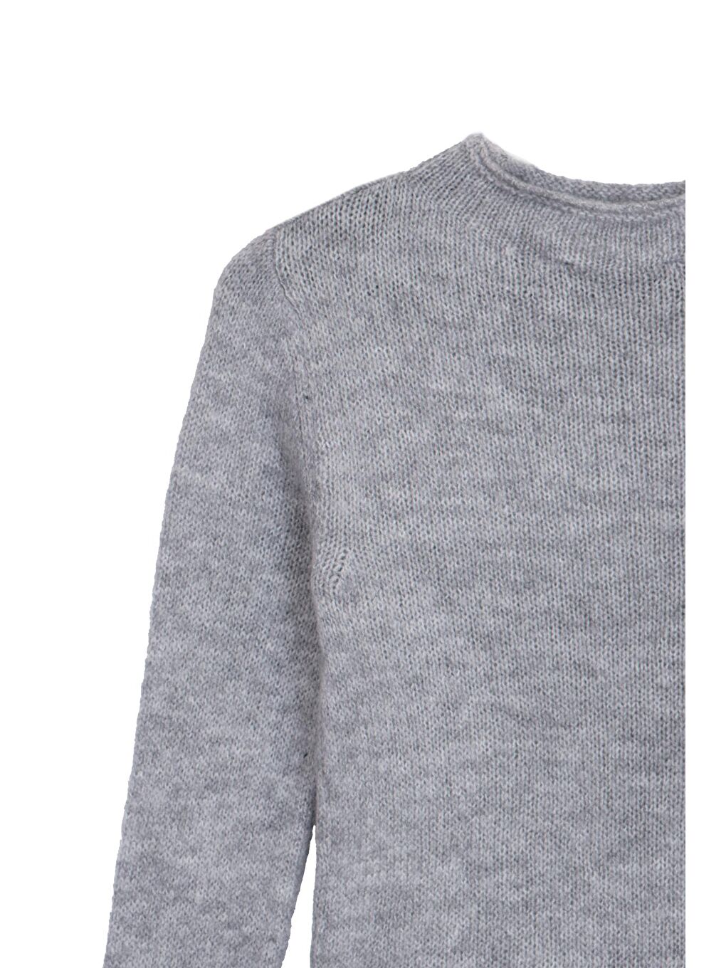 Gri Triko Crop Kazak-6