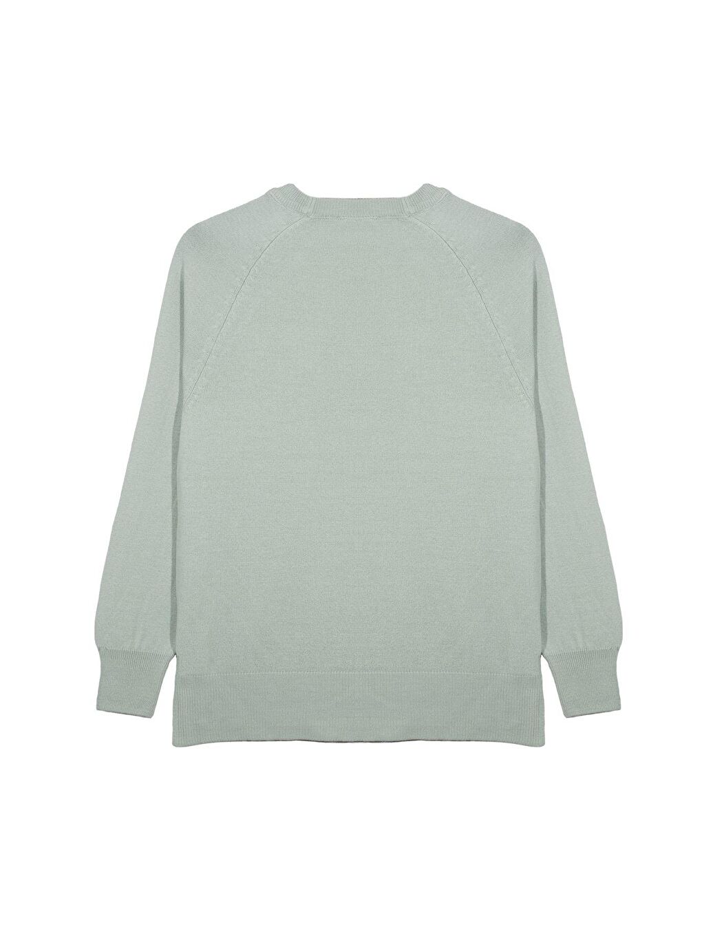 Yeşil Mint Bisiklet Yaka Kazak-2