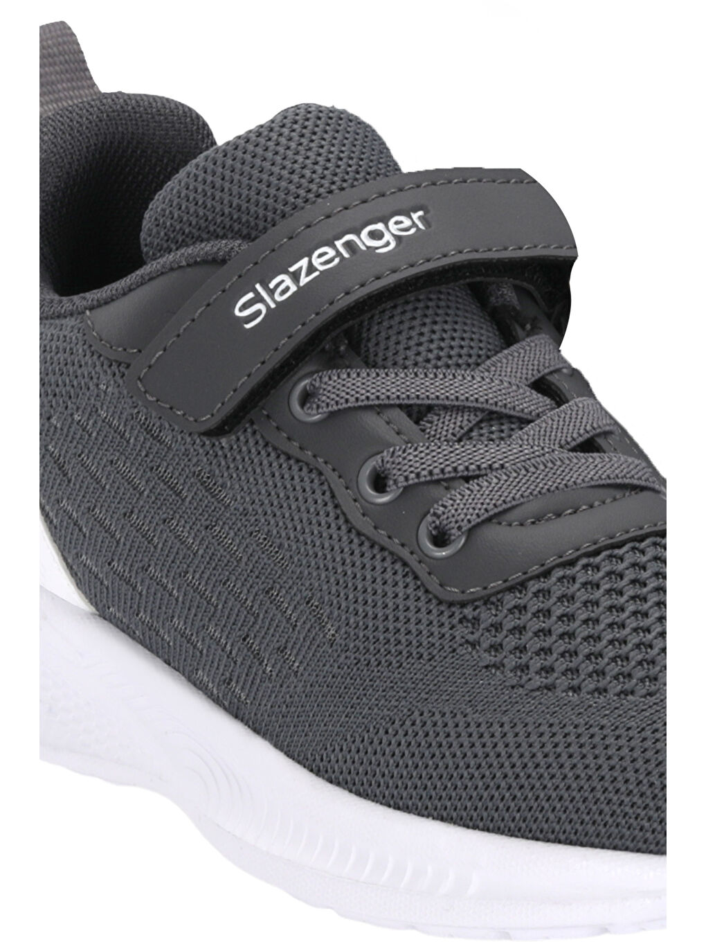 FLAREX Unisex Çocuk Cırt Cırtlı Koyu Gri / Beyaz Günlük Spor Ayakkabısı-3