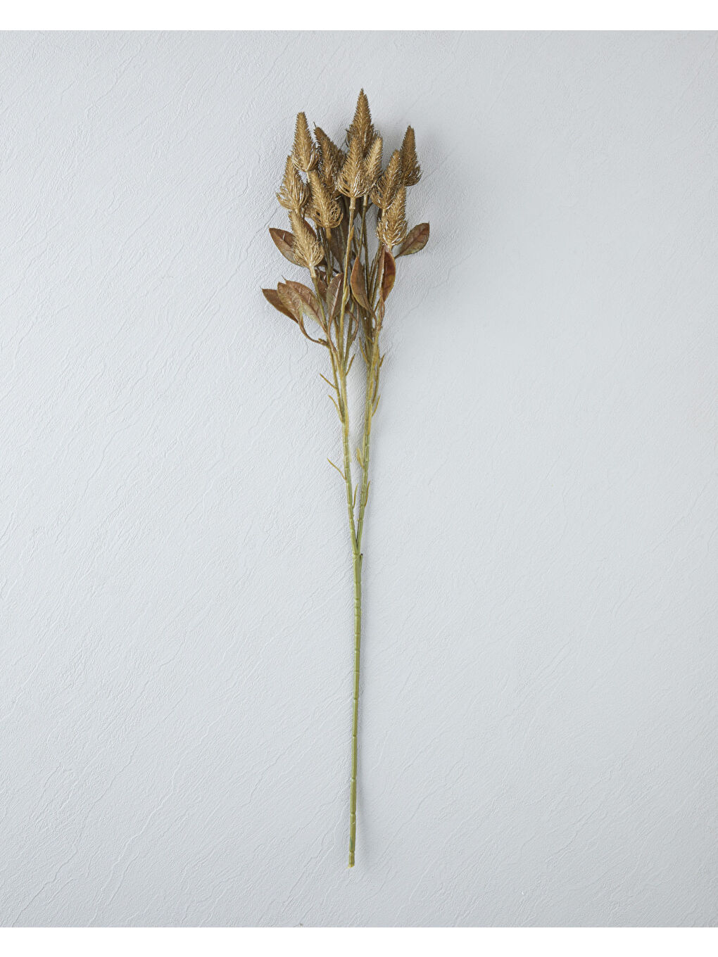 Bunny Tail Leaf Tek Dal Yapay Çiçek 68 cm Sarı