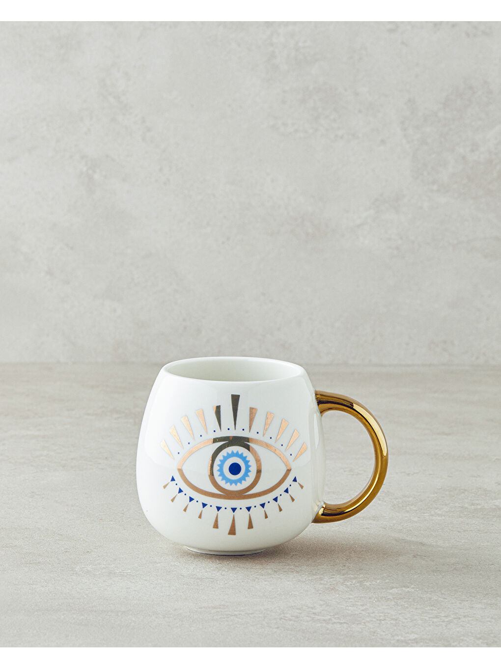 Sarı Mystic Look New Bone China Yılbaşı Kupa 425 ml Gold