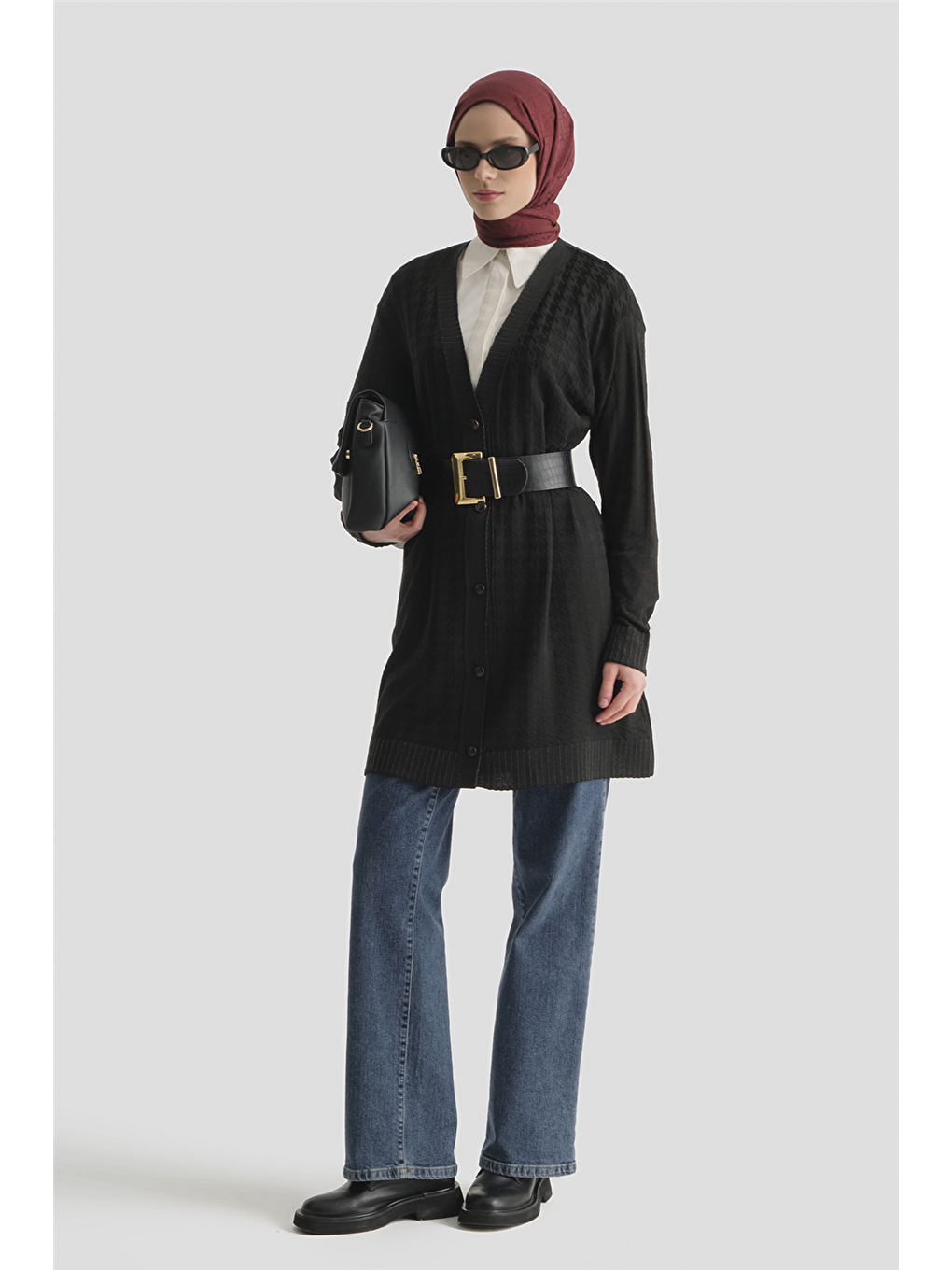 Triko Ceket 25Kd5094 Siyah-1