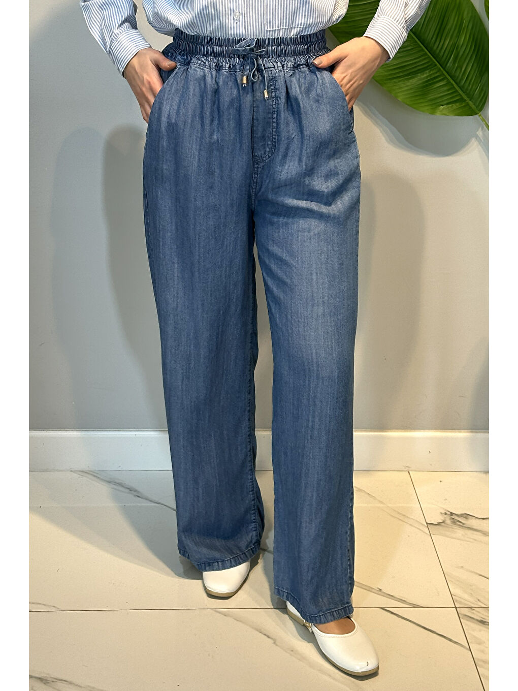 Denim Bolpaça Jean Pantolon 4138 Lacivert-3