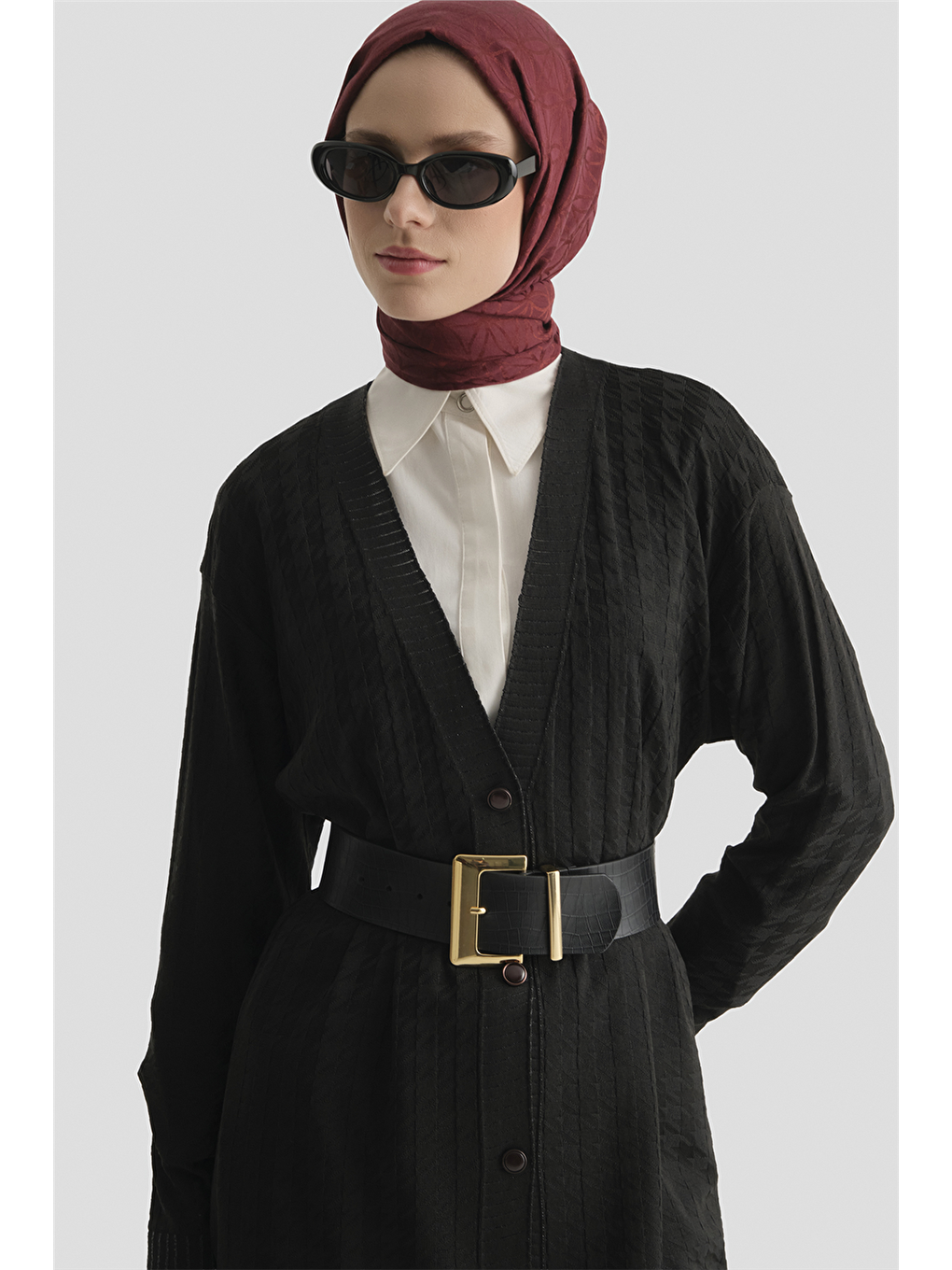 Triko Ceket 25Kd5094 Siyah-2