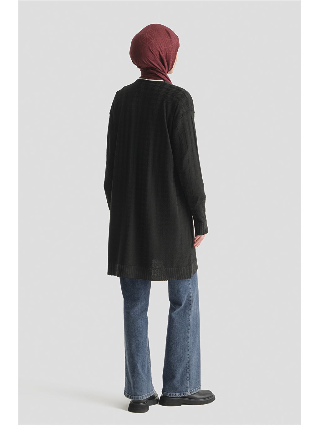 Triko Ceket 25Kd5094 Siyah-3