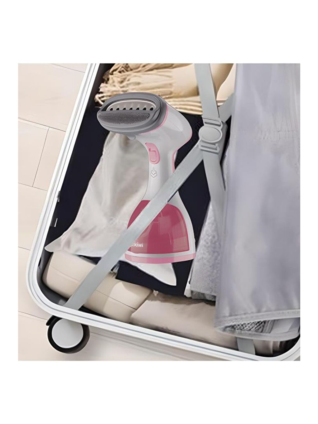 Ksı 6450 Portatif Buharlı Kırışık Giderici Dikey Ütü 1200w - Pembe-4