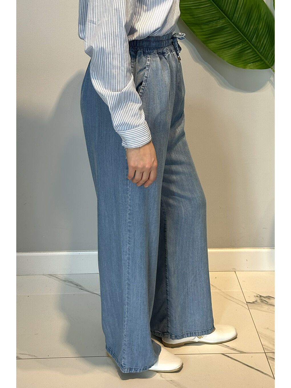 Denim Bolpaça Jean Pantolon 4138 Mavi-2