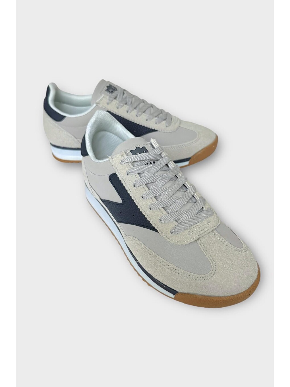 Gri Erkek Günlük Hafif Rahat Taban Sneaker Ayakkabı Grİ - Lacİvert-1