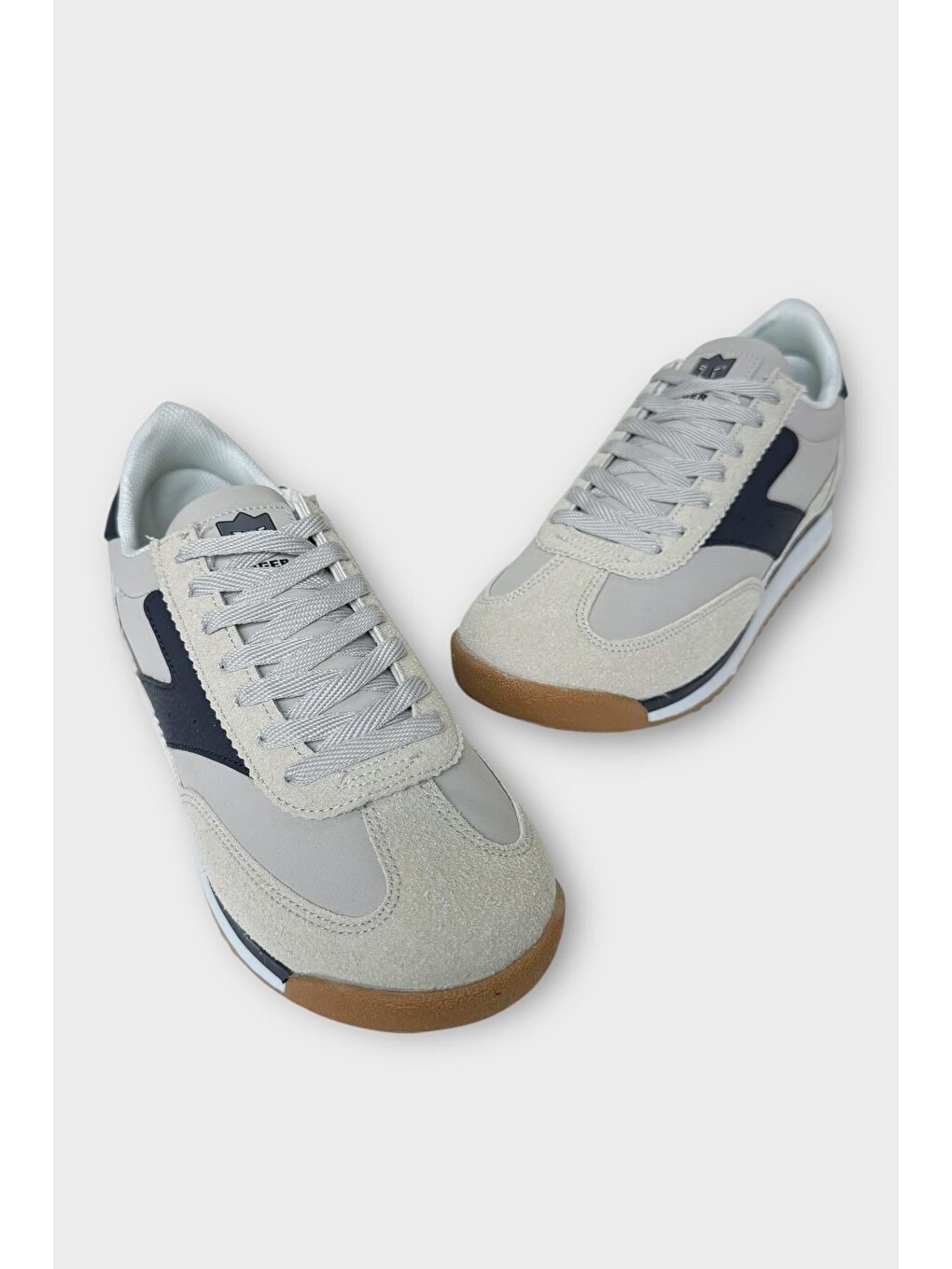 Gri Erkek Günlük Hafif Rahat Taban Sneaker Ayakkabı Grİ - Lacİvert-2