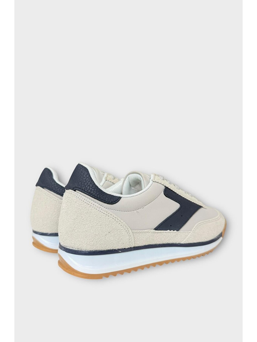 Gri Erkek Günlük Hafif Rahat Taban Sneaker Ayakkabı Grİ - Lacİvert-4