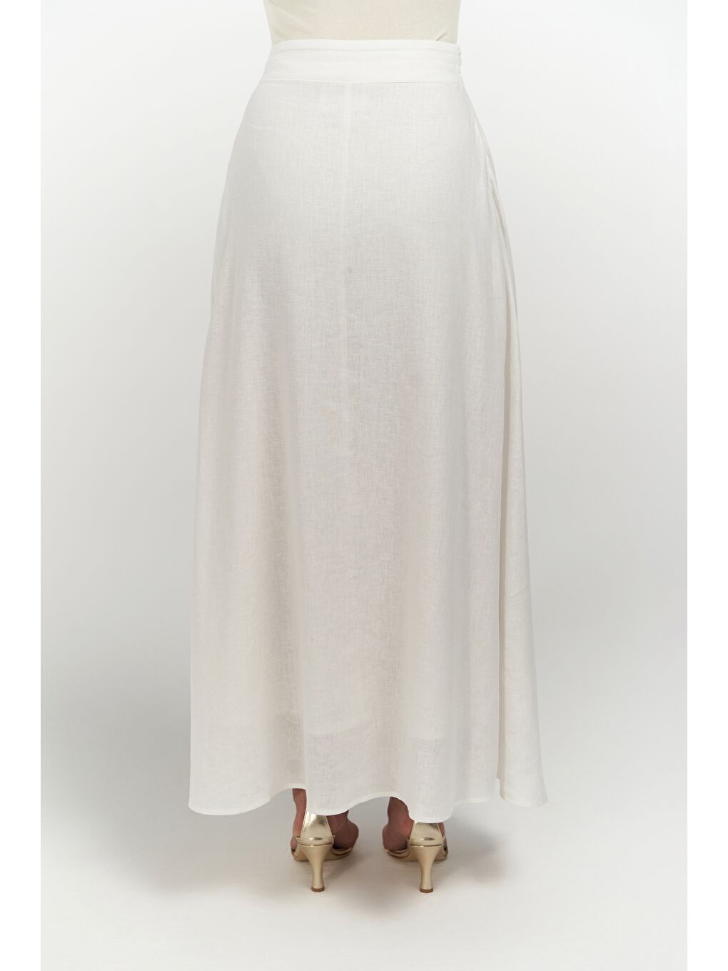 Mombasa Pile Detay Ekru Etek-6