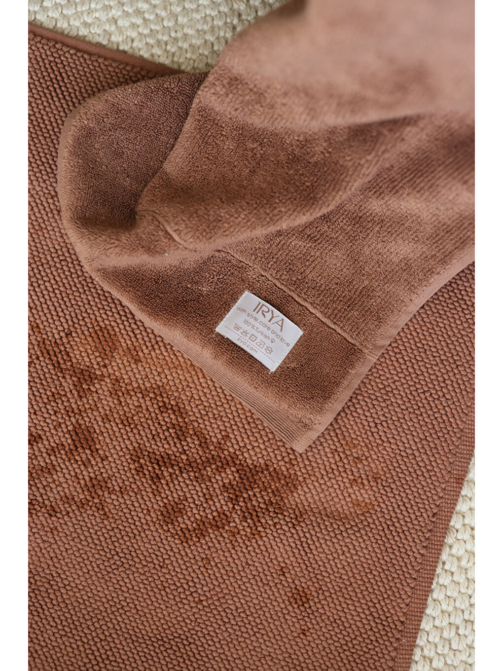 Kahverengi Solena Banyo Havlusu 70x140cm Kahve-1