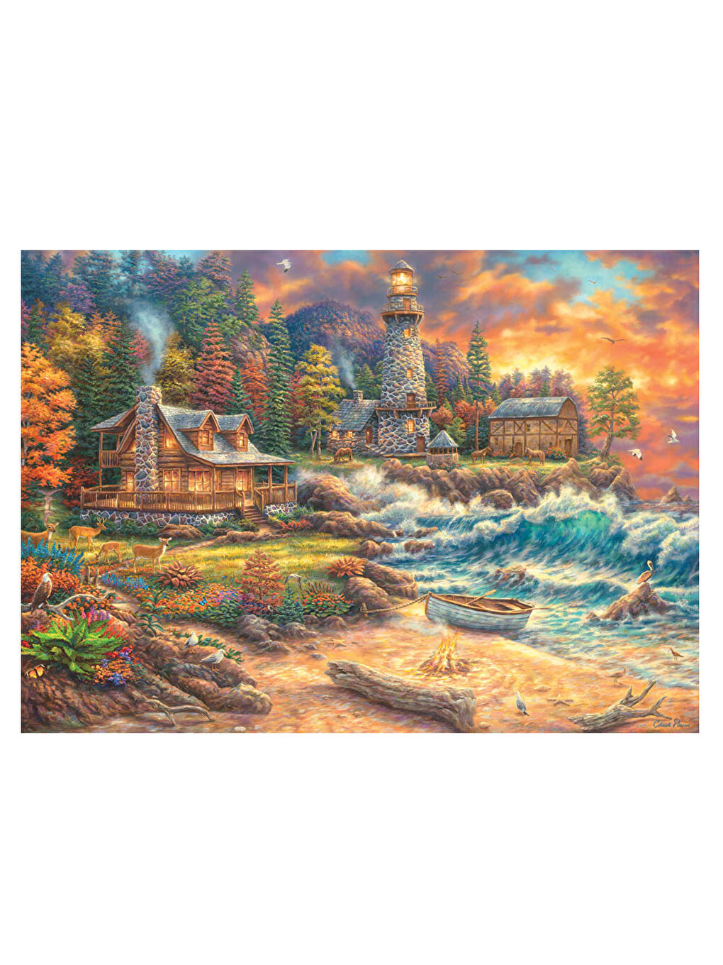 Puzzle 3000 Parça Deniz Feneri 4934-1