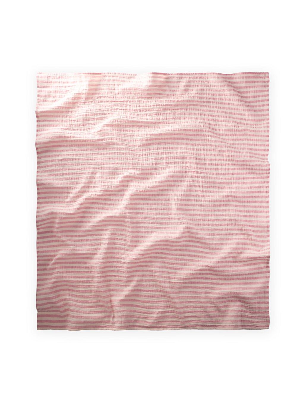 Naturel Battaniye 90X100cm Bordo Kalın Çizgili-1