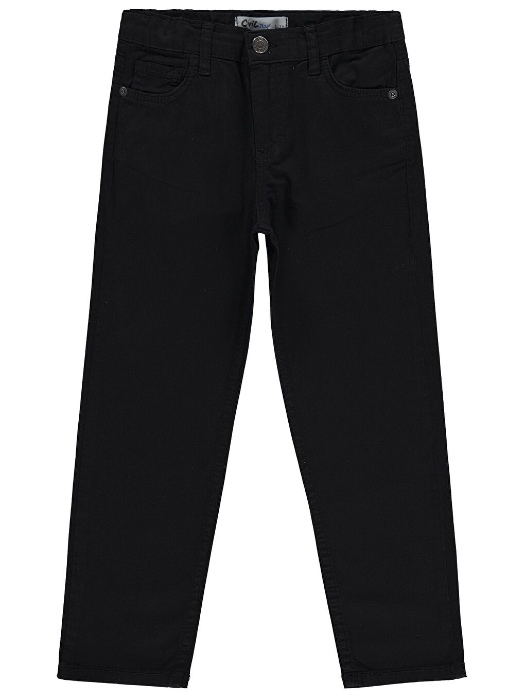 Boys Erkek Çocuk 5 Cep Basic 10-13 Yaş Pantolon - Siyah