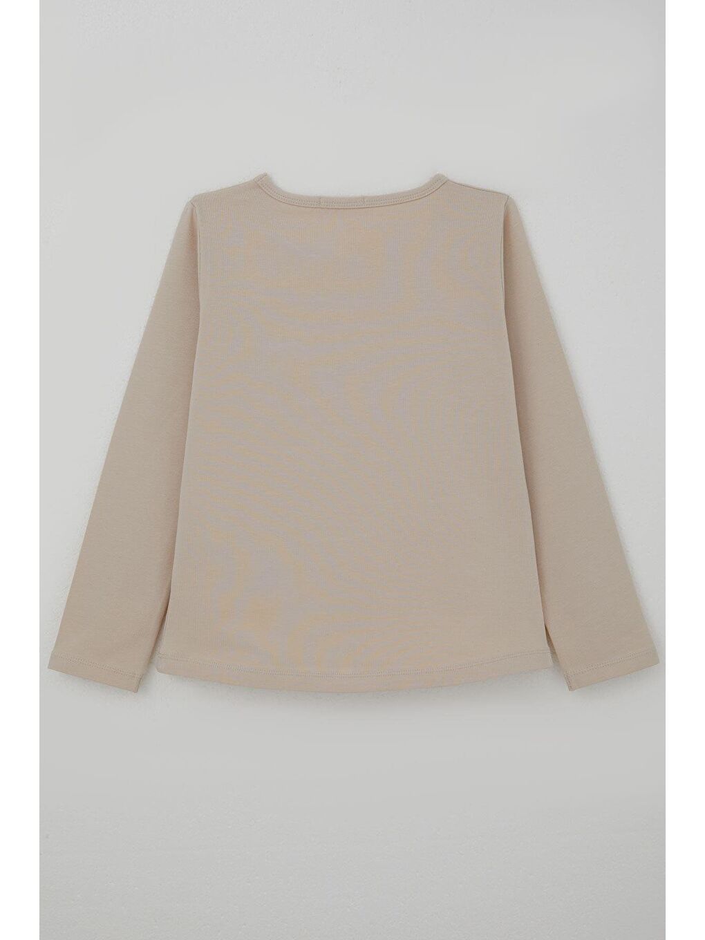 Kız Çocuk Uzun Kollu Tişört Basic Bej (8-12 Yaş)-1