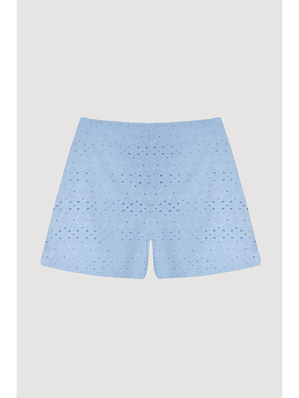 Fisto Detaylı Mini Şort Mavi