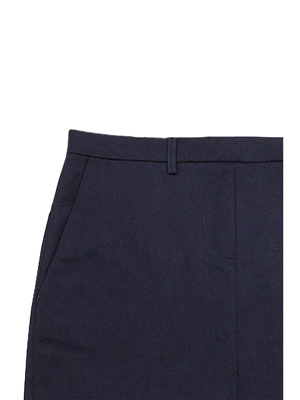 Lacivert Mini Etek-6